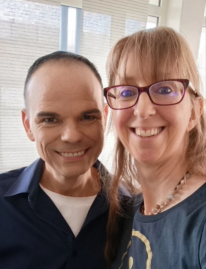 Porträt von Udo Golfmann, links im Bild und Barbara Mazur, rechts im Bild